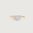 Vow Story Gold & Diamond Ring,,hi-res view 2