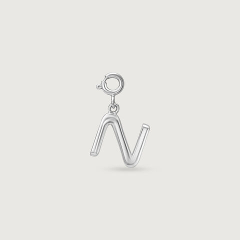 Graceful Initial N Silver Charm