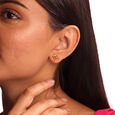Warli Wonder 22KT Gold Stud Earrings,,hi-res view 2