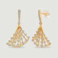 Radiant Cascading Diamond Jhumka,,hi-res view 4