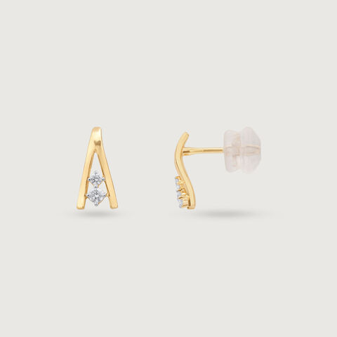 Sassy Beam Diamond Earrings