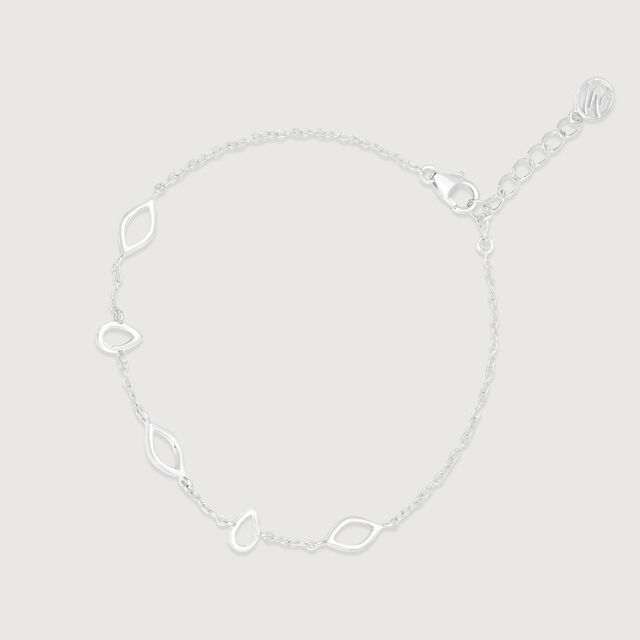 Delicate Leaflet Silver Bracelet,,hi-res image number null