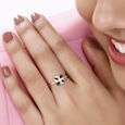 18KT Yellow Gold Geometric Sparkle Diamond Ring,,hi-res view 3