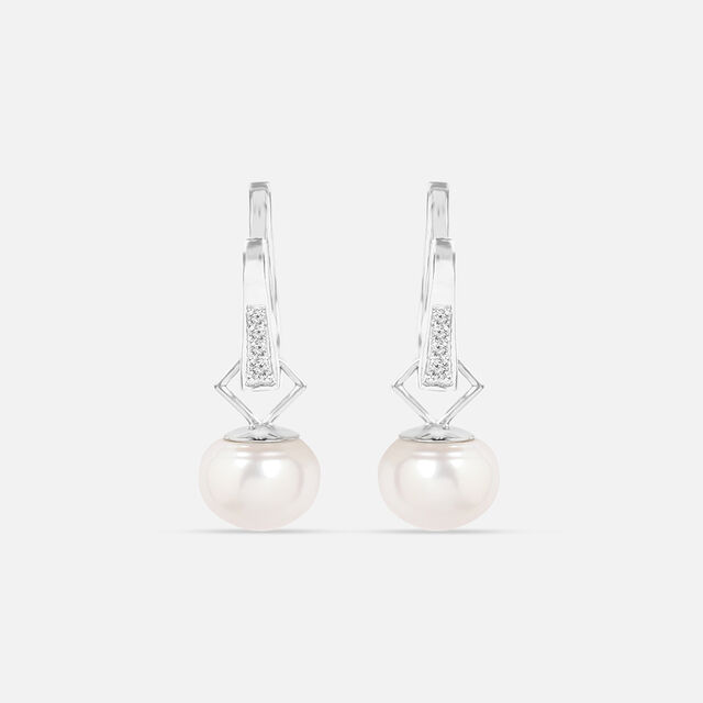 Radiant Poise Silver Hoop Earrings,,hi-res image number null