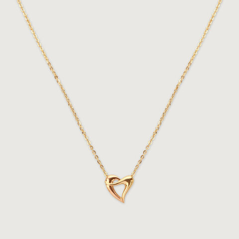 Heart Loop Gold Necklace