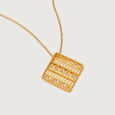 Warli Tales 22KT Gold Pendant,,hi-res view 4