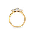 14KT Yellow Gold Classy Abstract Diamond Ring,,hi-res view 4