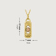 Guardian's Frosty Allure White Topaz 18KT Pendant with chain,,hi-res view 7
