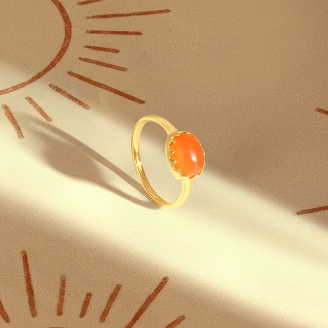 Radiant Solar Carnelian Ring,,hi-res image number null