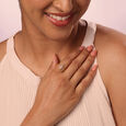 Flowing Sparkle 14 Kt Gold & Diamond Finger Ring,,hi-res view 2