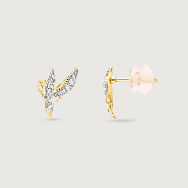 Enchanted Butterfly Diamond Stud Earrings,,hi-res image number null
