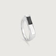 Sleek Inlay Silver Ring,,hi-res view 3