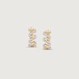 Electric Ziggle Diamond Hoop Earrings,,hi-res view 3