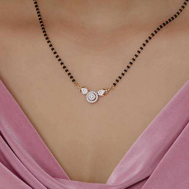 Elegant Charm Gold and Diamond Mangalsutra,,hi-res image number null