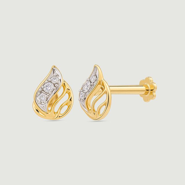 Radiant Sculptural Diamond Nose Pin,,hi-res image number null
