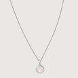 Mother of Pearl Moonlit Silver Necklace,,hi-res view 3