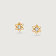 Whimsy Daisy Diamond Stud Earrings,,hi-res view 3