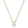 14KT Yellow Gold Summer Retreat Diamond Pendant with Chain,,hi-res view 1