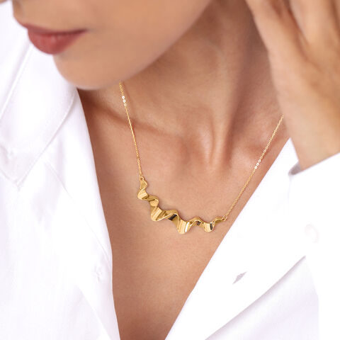 Serene Sway18KT Gold Pendant and Chain