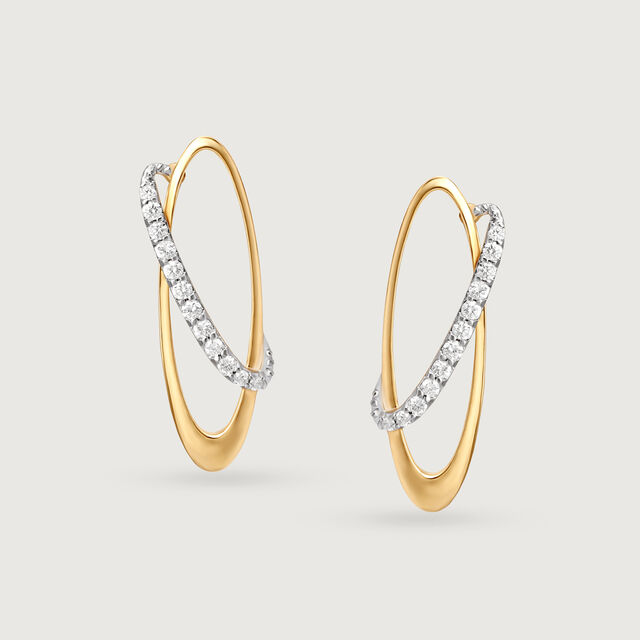 14KT Aurora Beauties Diamond Stud Earrings,,hi-res image number null