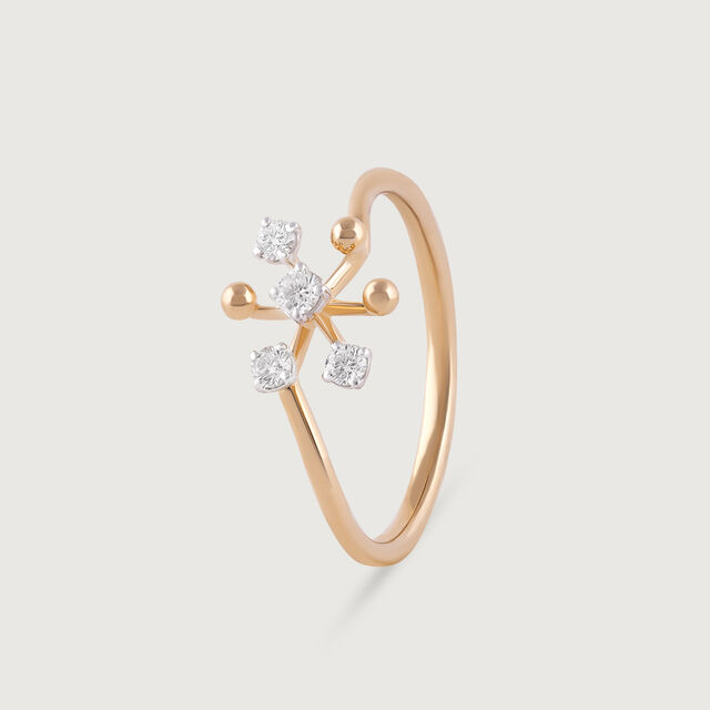 Groovy Glow Gold & Diamond Finger Ring,,hi-res image number null