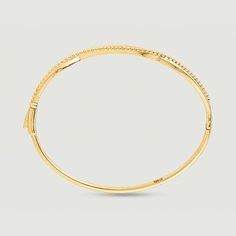 Sculpted Current Gold Bangle