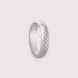 Swirly Sleek Silver Ring,,hi-res view 3