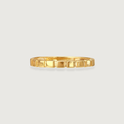 Pixel Pop Gold Ring