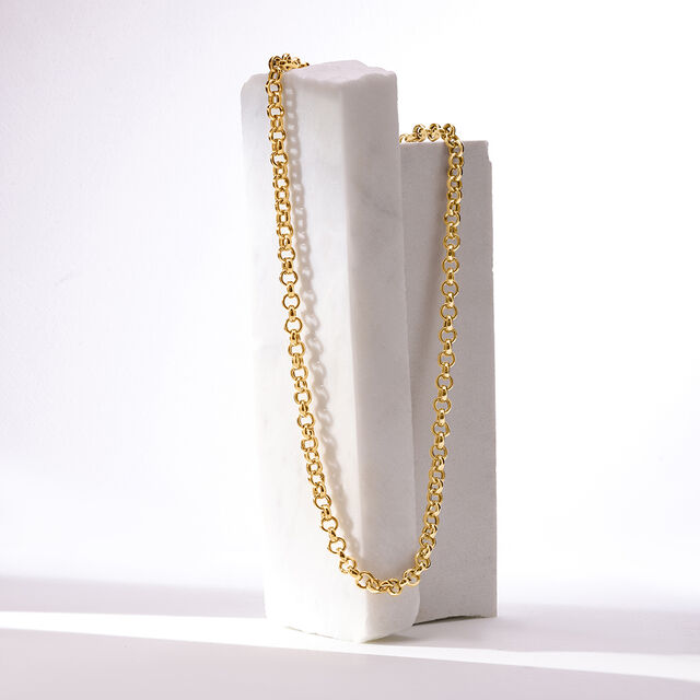Ornate Loop 18KT Gold Chain,,hi-res image number null