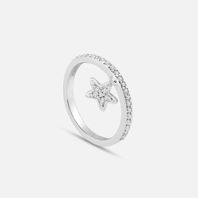 Twinkle Charm Silver Finger Ring,,hi-res image number null