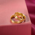 Forever Band 18KT Gold Couple Ring -Single Piece,,hi-res view 2