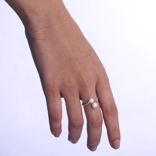 Twin Aura Silver Ring,,hi-res image number null