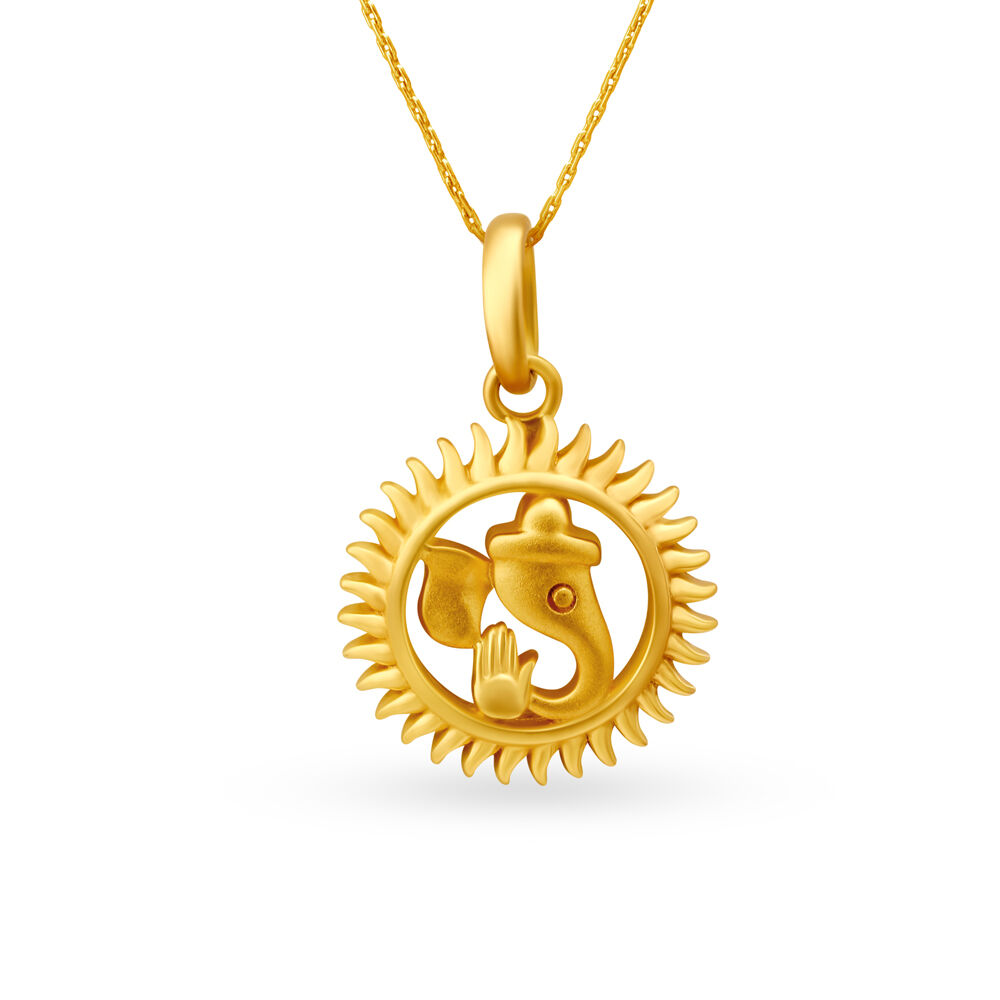 Tanishq ganpati pendant hotsell