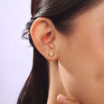 Classic Sunburst Diamond Stud Earrings,,hi-res view 2