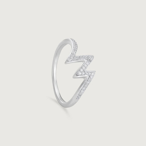 Sharp Zigzag Silver Ring