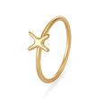 Letter X 14KT Yellow Gold Initial Ring,,hi-res view 1