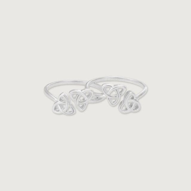 Modern Knot Silver Toe Ring,,hi-res image number null