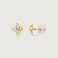 Twisted Glow Diamond Stud Earrings,,hi-res view 4