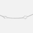 Polished Petite Single Silver Anklet,,hi-res view 3