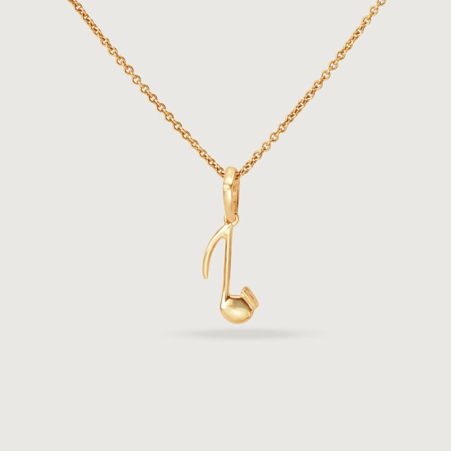 Musician's Muse 14KT Gold Pendant,,hi-res image number null