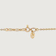 Yin Yang Evil Eye Gold Pendant with Chain,,hi-res view 4