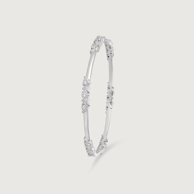 Intricate Patterned Silver Bangle,,hi-res image number null