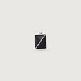 Square Black Silver Cufflinks,,hi-res view 3