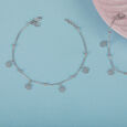 Daisy Dance Silver Anklet,,hi-res view 1