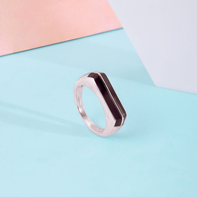 Modern Contour Silver Ring,,hi-res image number null