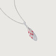 Blush Wing Silver Pendant,,hi-res view 4