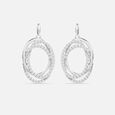 Twinkling Orbit Silver Stud Earrings,,hi-res view 3