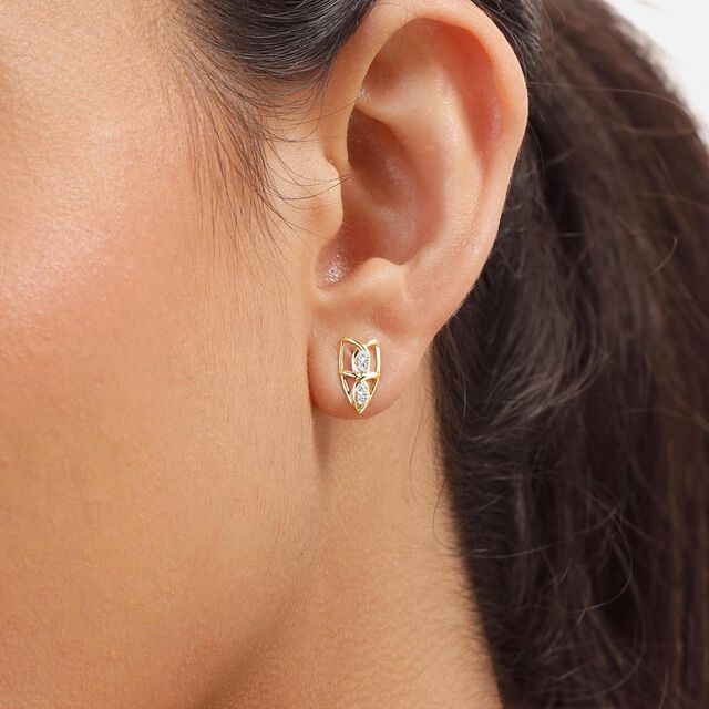 Elegant Marquise Diamond Stud Earrings,,hi-res image number null