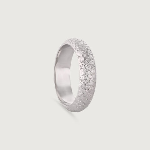 Chunky Textured Silver Ring