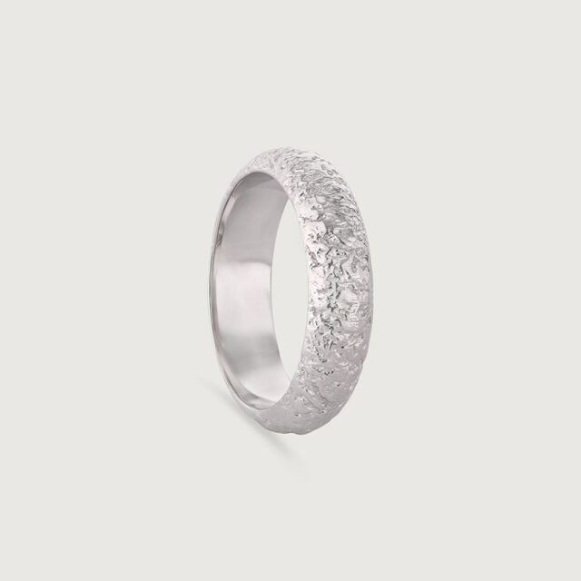 Chunky Textured Silver Ring,,hi-res image number null